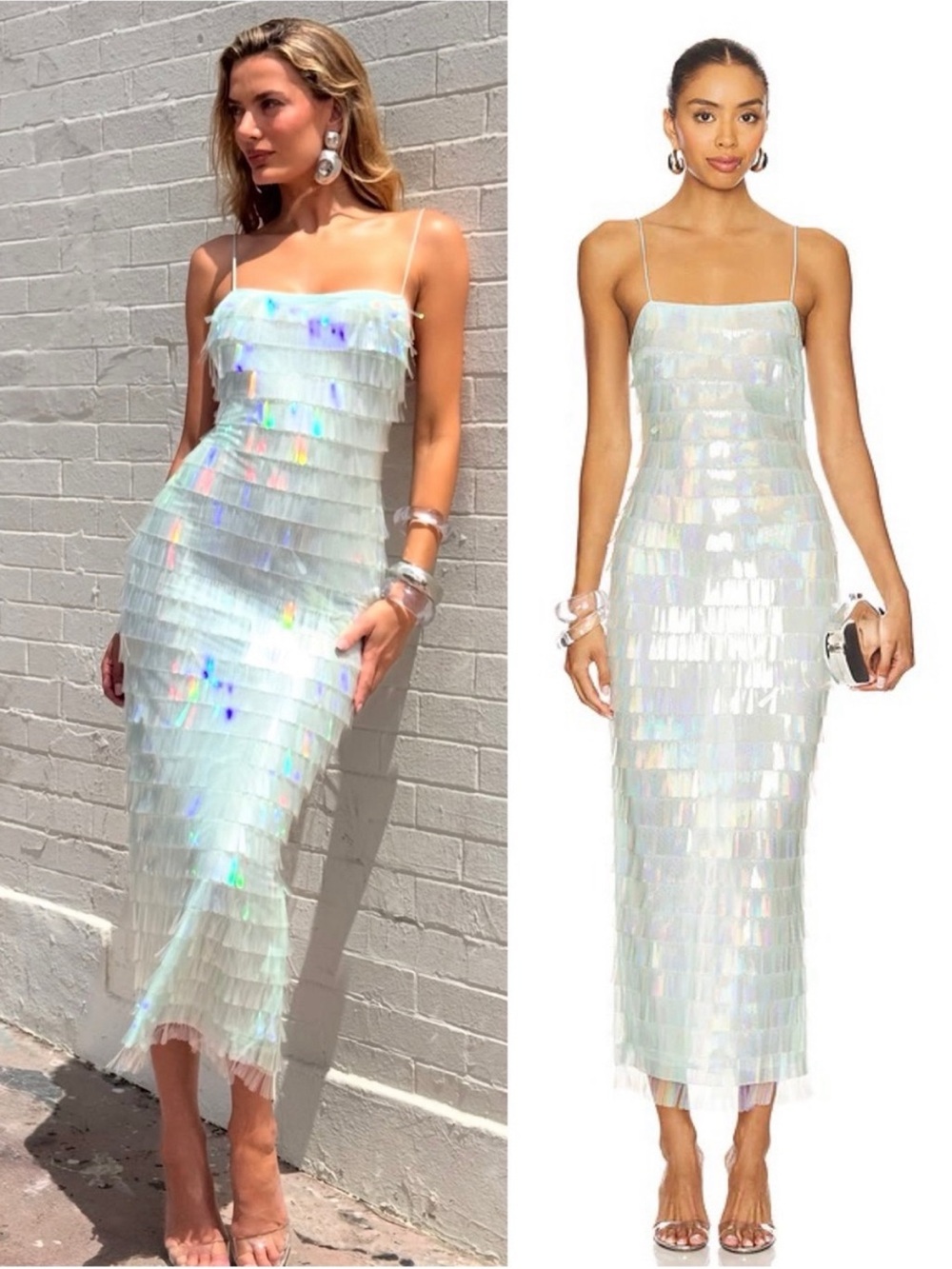 New retrofete Alana Dress in Eucalyptus
